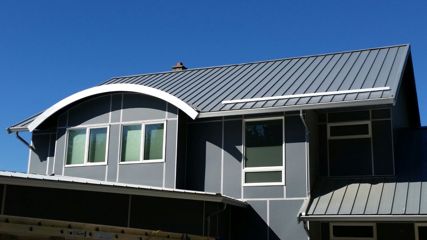 Metal roof installed on a Sidney home by Forge Metal Roofing